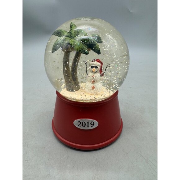 Wondershop Christmas Musical Snow Globe With Tropical Snowman 2019 Decor READ - Picture 1 of 6